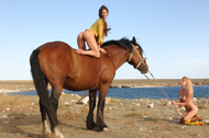 Busty Beauty Sofi Horse Riding - pics 00