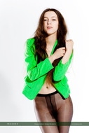 Green Jacket - Nylon Pantyhose - pics 08