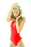 Marketa Belohona Red Swimsuit - pics 05