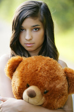 Sweet Teen Nika Loves her Teddy Bear - pics 11