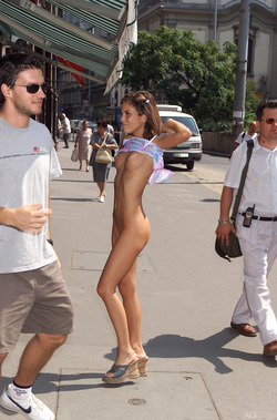 Slender Babe Nella - Public Nudity - pics 09