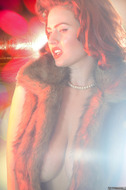 Redhead Pinup Girl with Big Boobs - pics 07