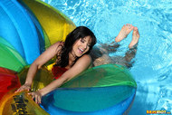 Sunny Leone Sheer Green Bikini - pics 14