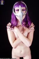 Busty Babe in Chrome Cell Mask - pics 06