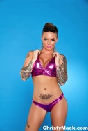Christy Mack Shiny Purple Bikini - pics 01