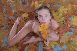 Milena D Dry Leaves on the Ground - pics 10