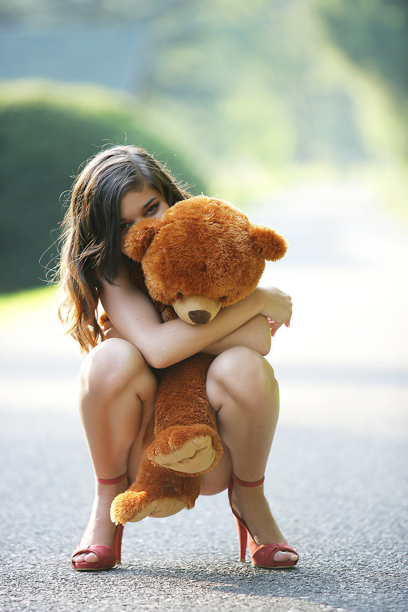 Sweet Teen Nika Loves her Teddy Bear - picture 05