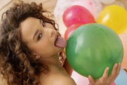 Ebony Cecilia Lion - Balloon Party - pics 16