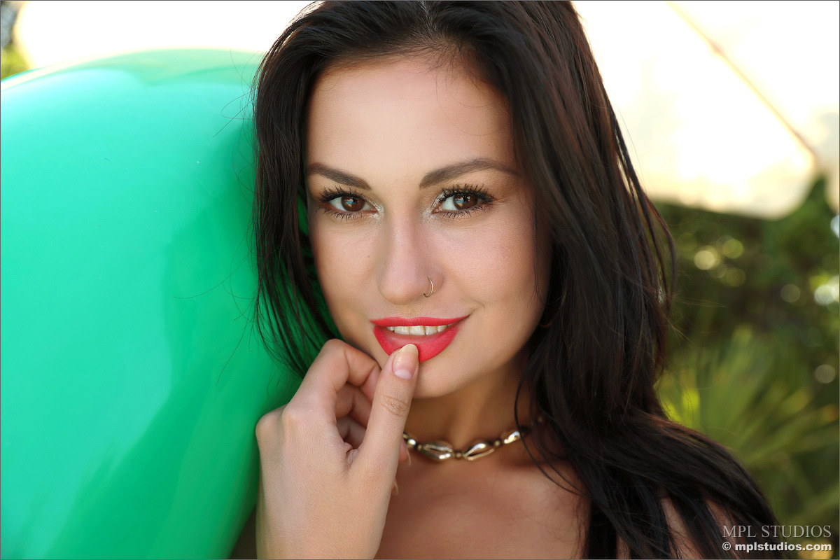Mila in Green Swim Tube - Let's Go! - picture 04