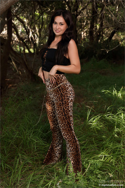 Mila in Sexy Leggings - Cat Style - pics 01