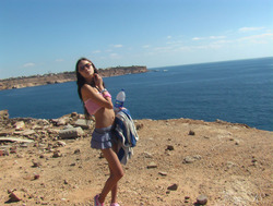 Slender Girl Julia P - Sex at Beach - pics 01