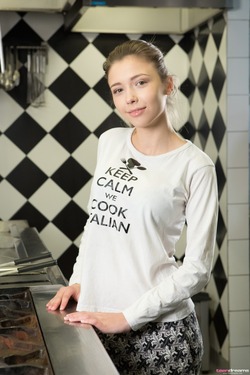 Busty Mila Azul Cooks up a Storm - pics 00