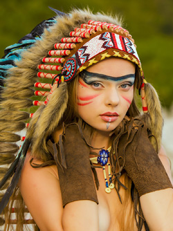 Native goddess Milena Angel Beautiful Blue Eyes and Stunning Body 
