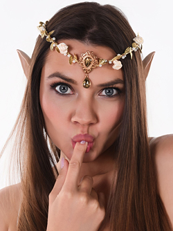 Georgia in The Elf Bride - Yummy Cosplayer Toying her Shaved Pussy